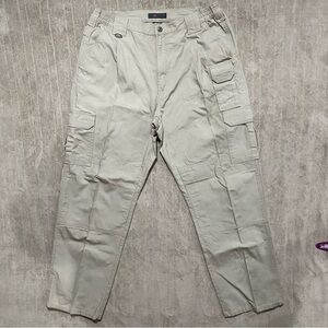5.11 Tactical Tan Cargo Straight Pants Mens 36x32 Ripstop Tactical Twill